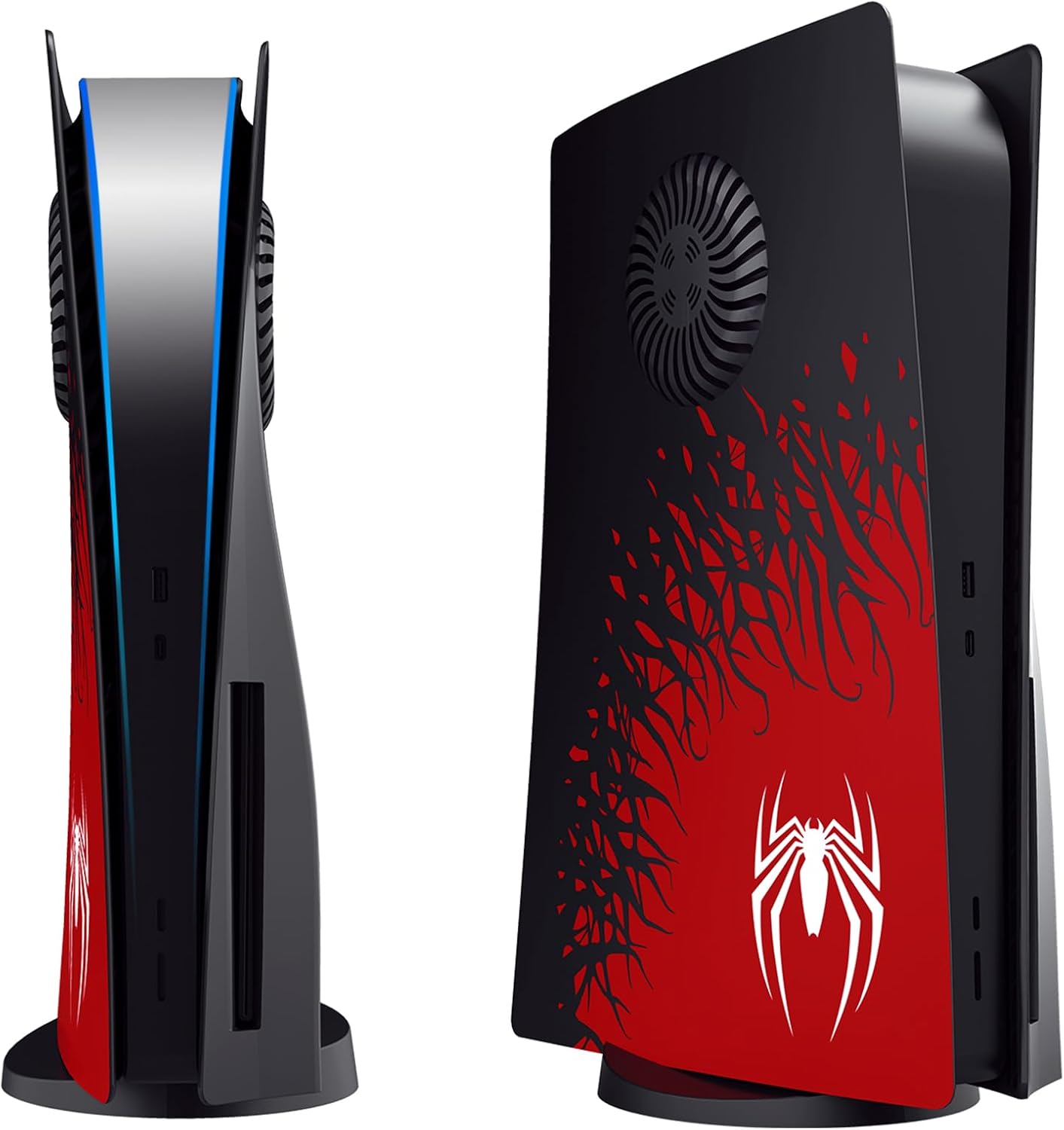 Cover Plates for PS5 Disc Edition with Cooling Vent Design