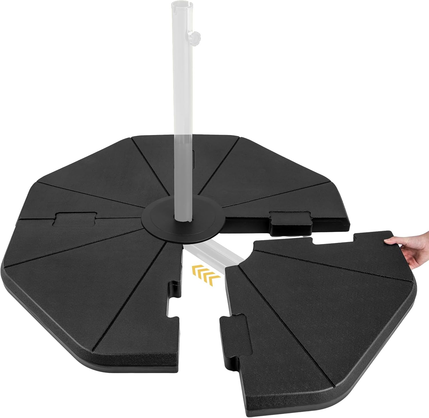 Giantex 208 lbs Offset Patio Umbrella Base for Outdoor Use