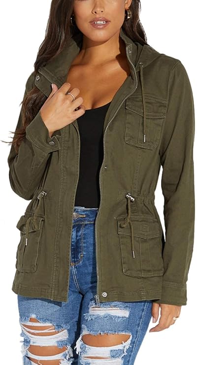 Women's Casual Camouflage Jacket With Pockets for Style