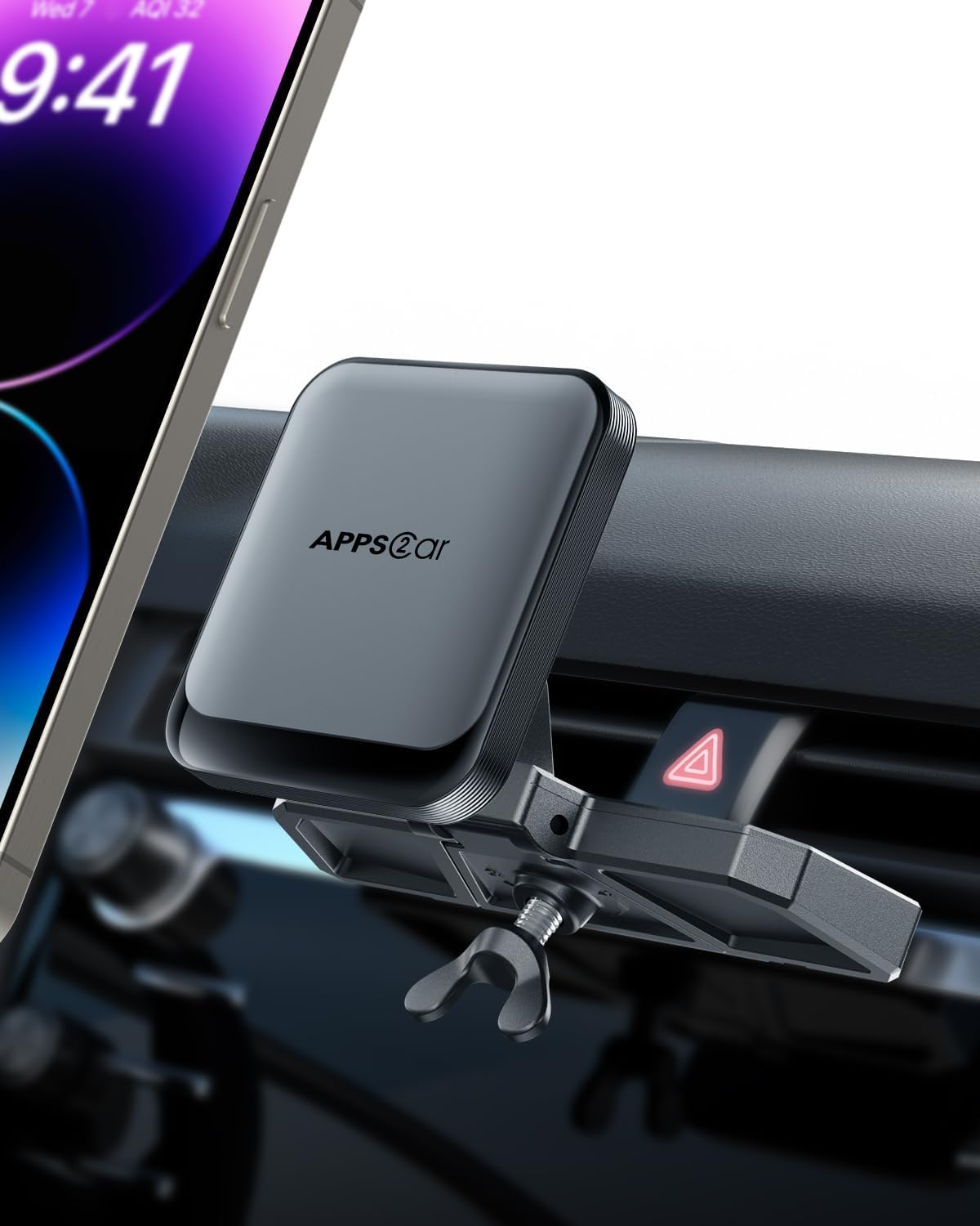 Handsfree Magnetic Phone Holder for Car by APPS2Car
