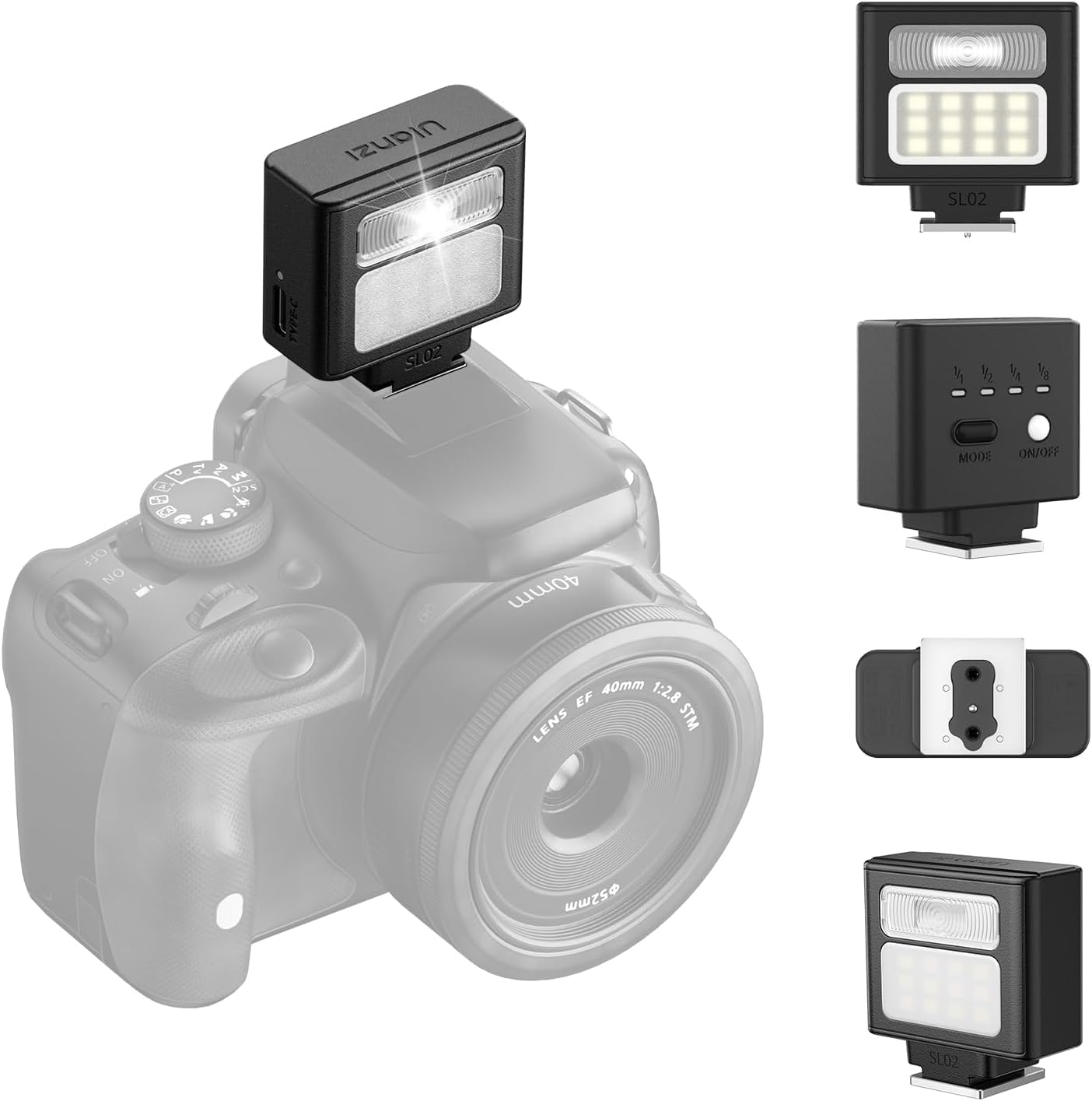 ULANZI SL02 Mini Flash Speedlite: Compact & Versatile Lighting