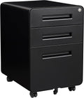 STANI 3 Drawer Filing Cabinet - Compact Mobile Metal File Cabinet