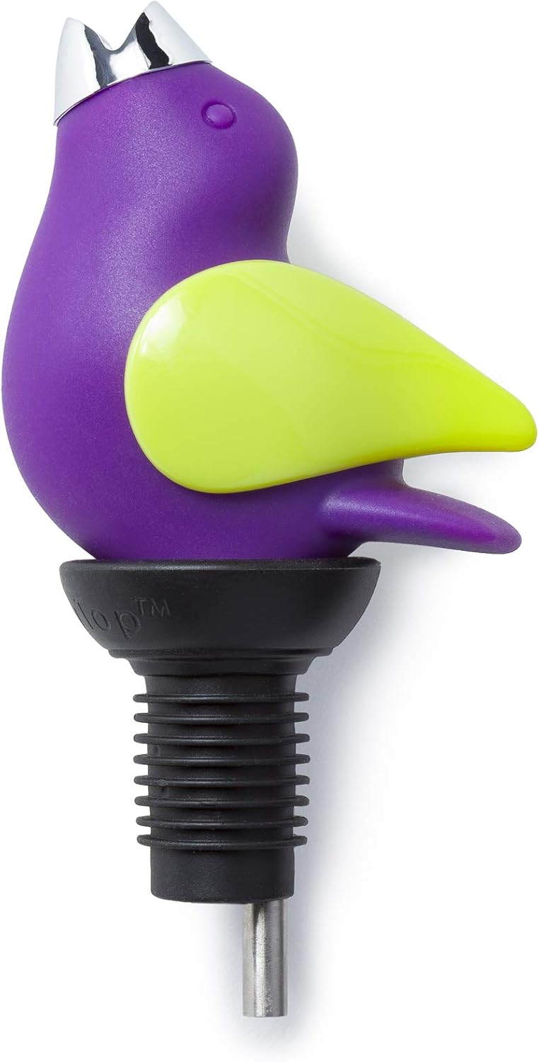 Wine Pourer with Hidden Whistle for Drip Free Pouring