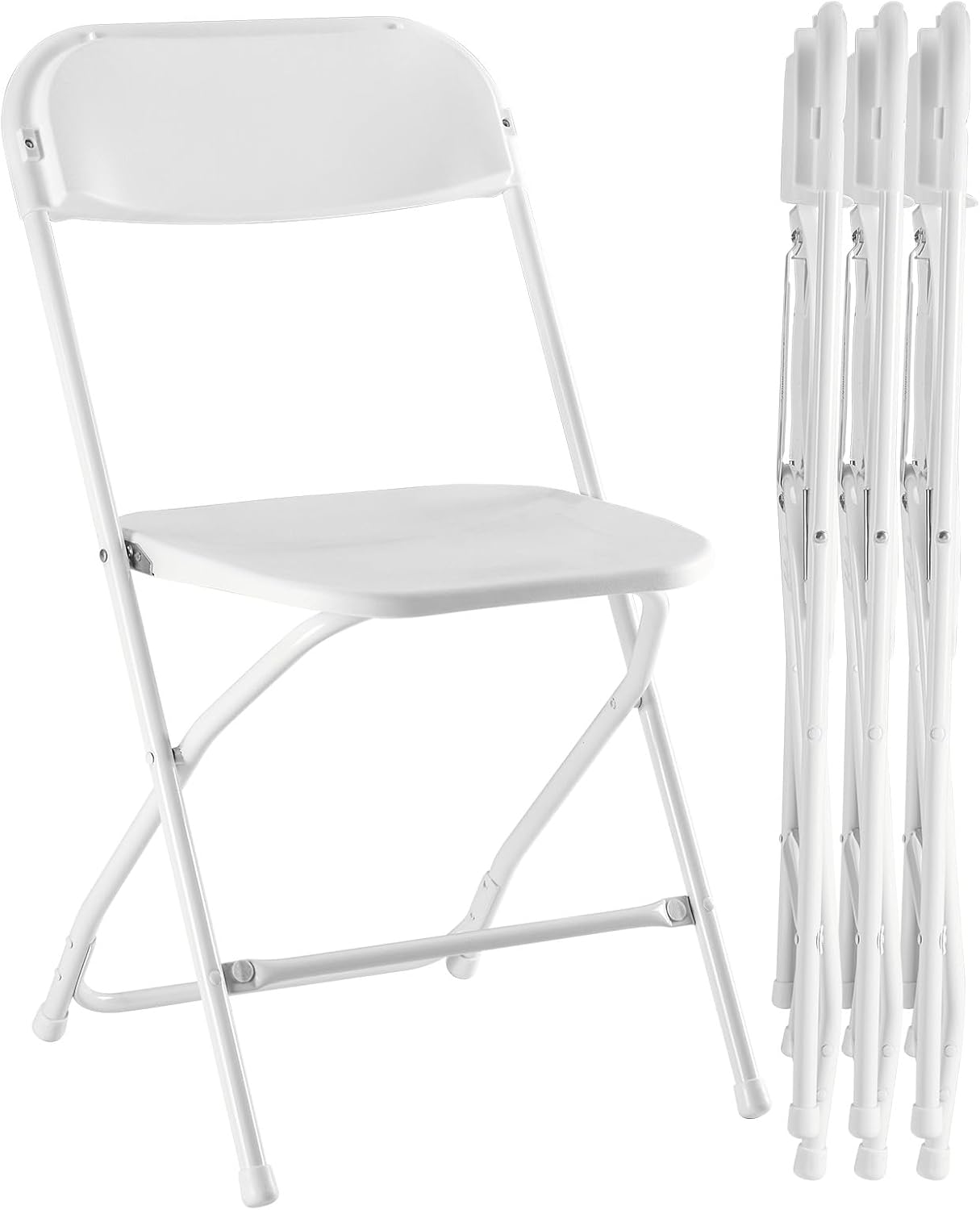 DUMOS Folding Chairs 4 Pack with 330-Pound Capacity for Events