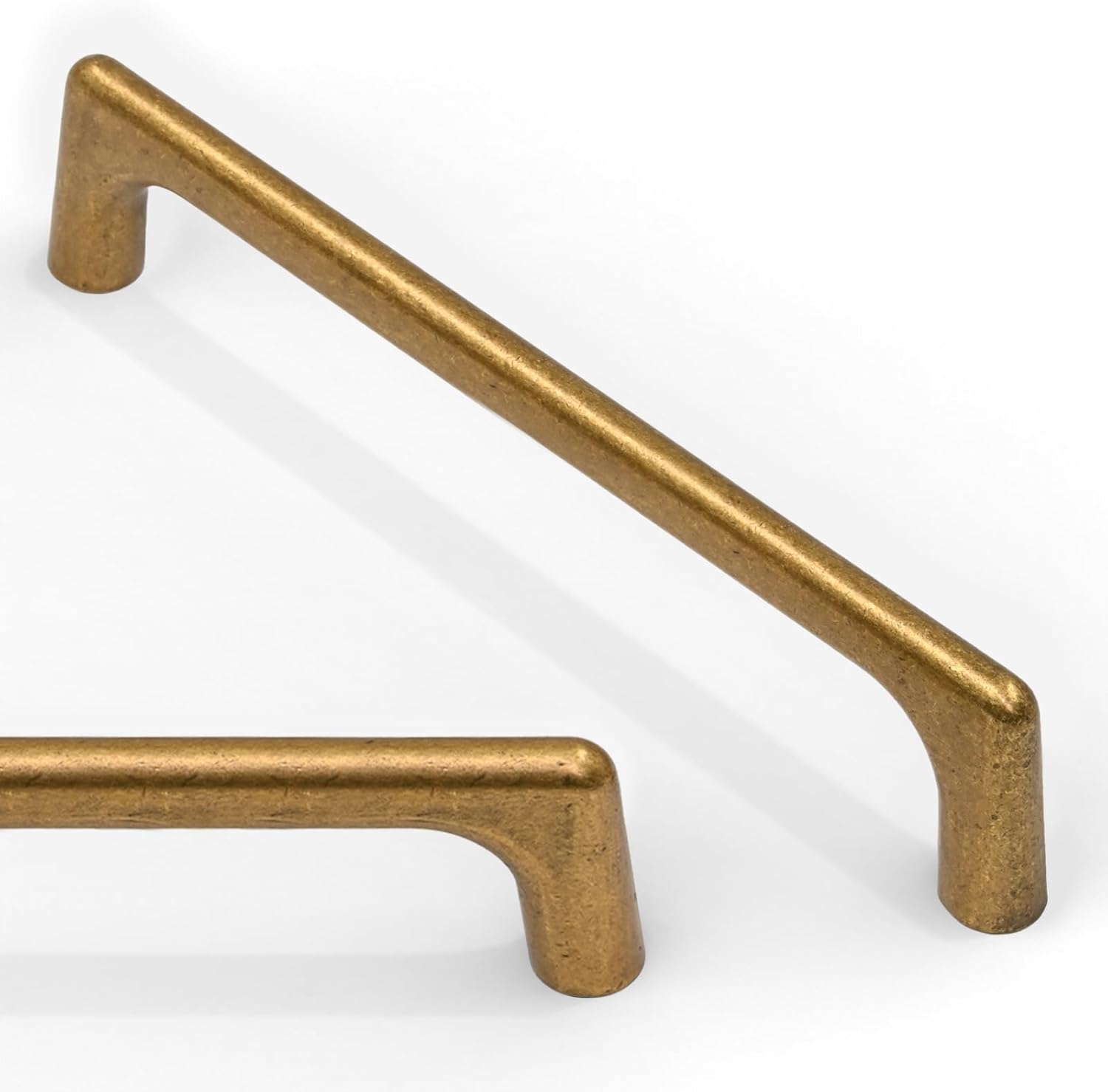 10 Pack Antique Brass Cabinet Pulls for Kitchen and Furniture