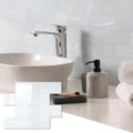 10 Sheets Glossy Dolomite PVC Subway Tiles Peel and Stick Backsplash