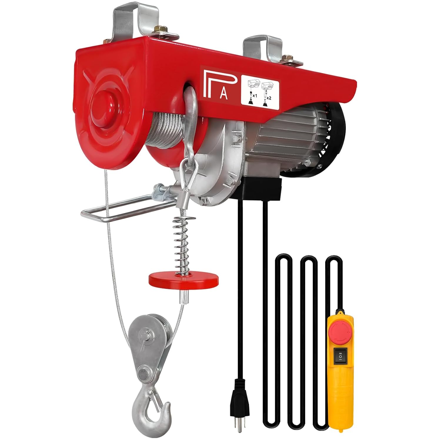 1320lbs Electric Hoist with Wired Remote Control for Lifting