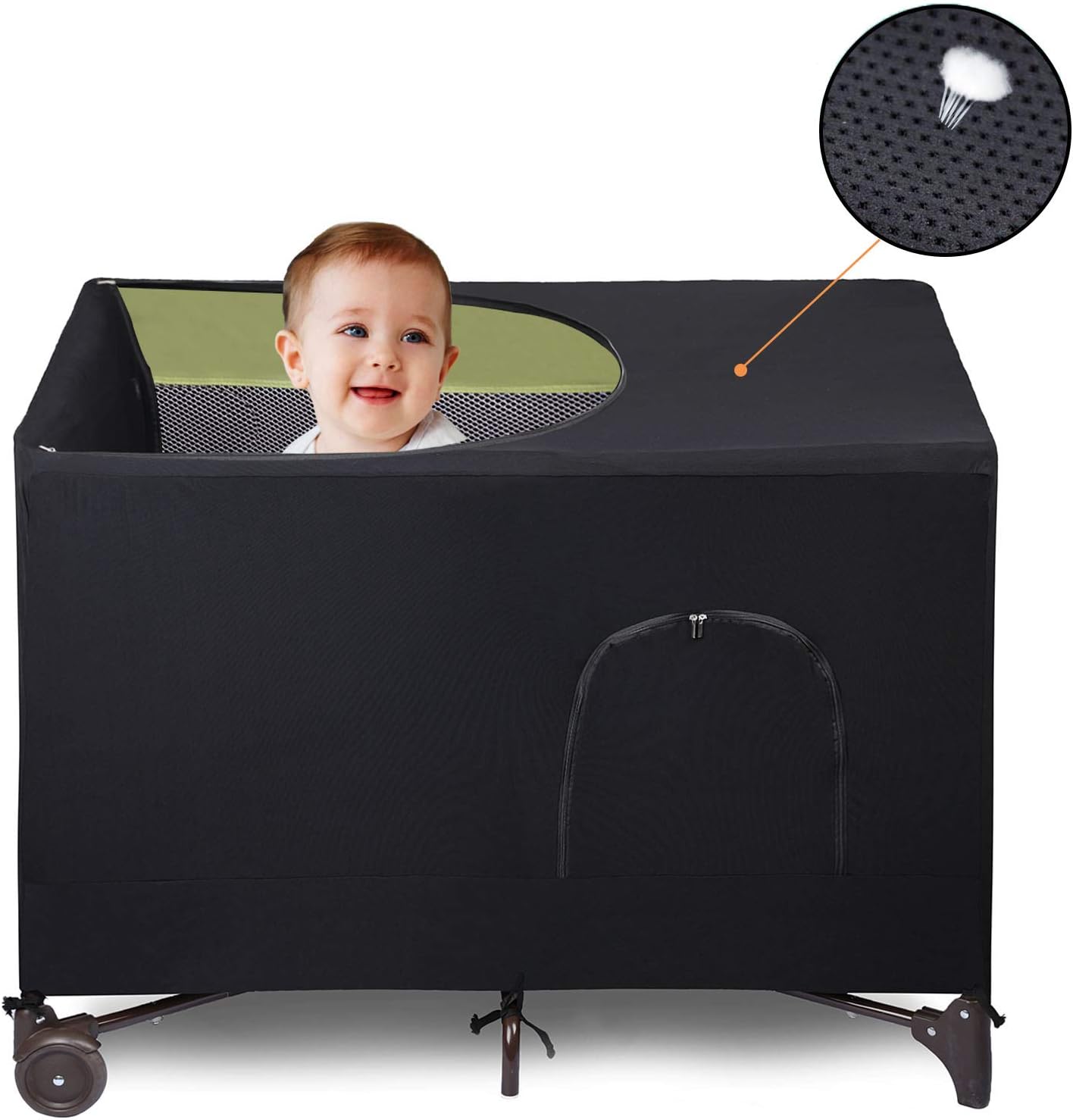Travel Crib Blackout Cover - Ultimate Baby Sleep Solution