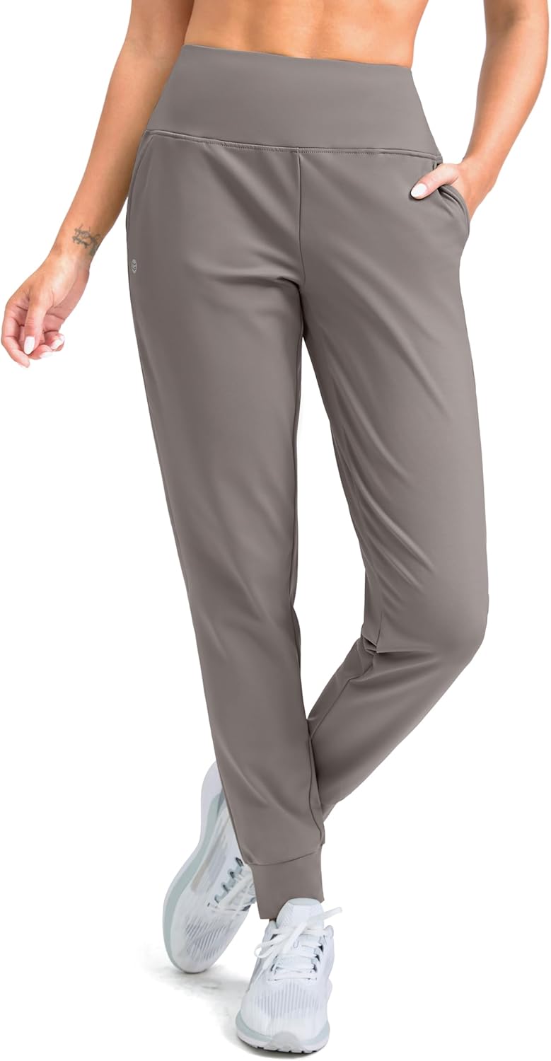 Fleece Lined Joggers for Women - Water Resistant Thermal Pants