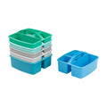 3-Compartment Storage Caddy Organizer - Compact Classroom Carrying Kit