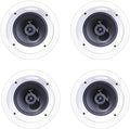 Klipsch R-1650-C In-Ceiling Speaker 4-Pack - Compact, Durable Sound