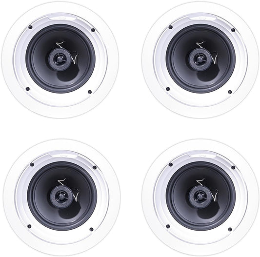 Klipsch R-1650-C White Speaker 4-Pack - Compact & Durable