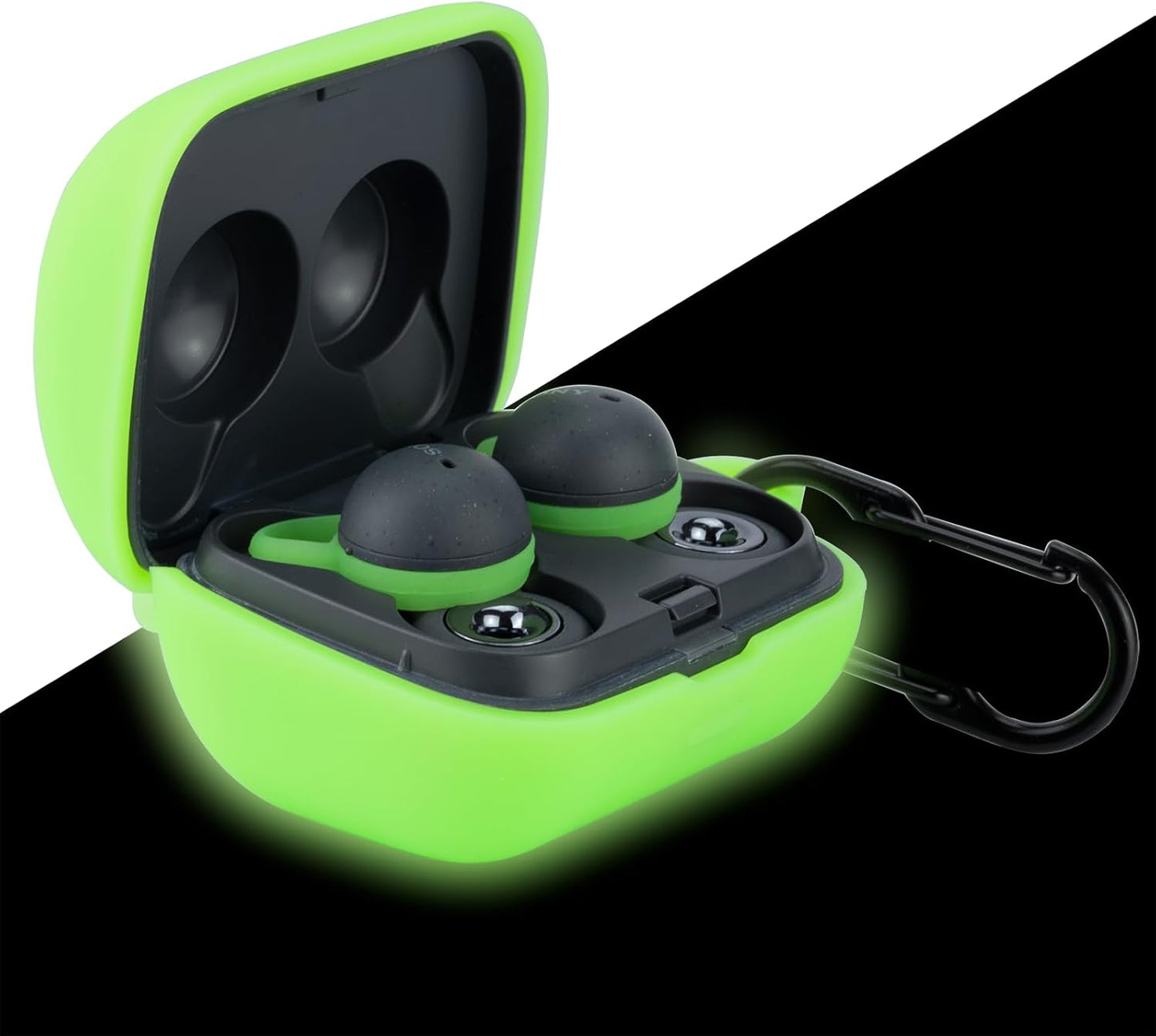 Glow-in-Dark Green Silicone Cover for Sony Linkbuds WF-L900