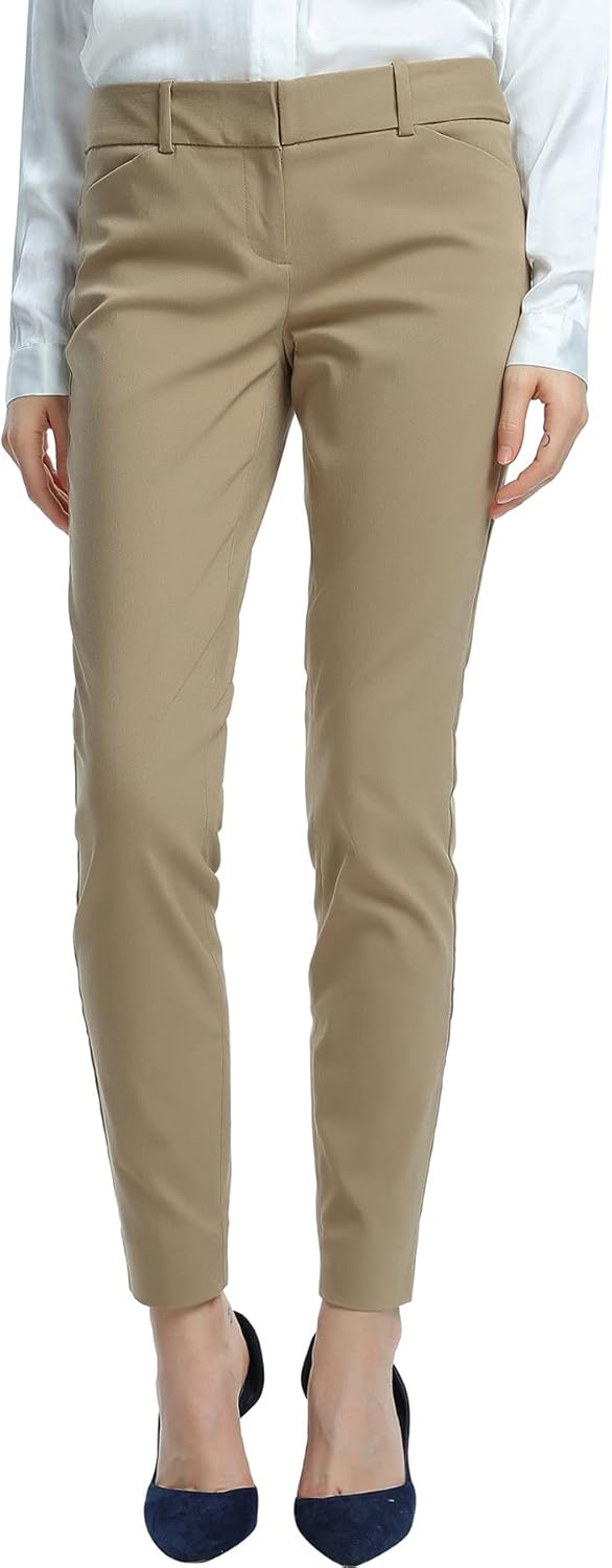 SATINATO Women's Straight Pants for Casual and Business Wear