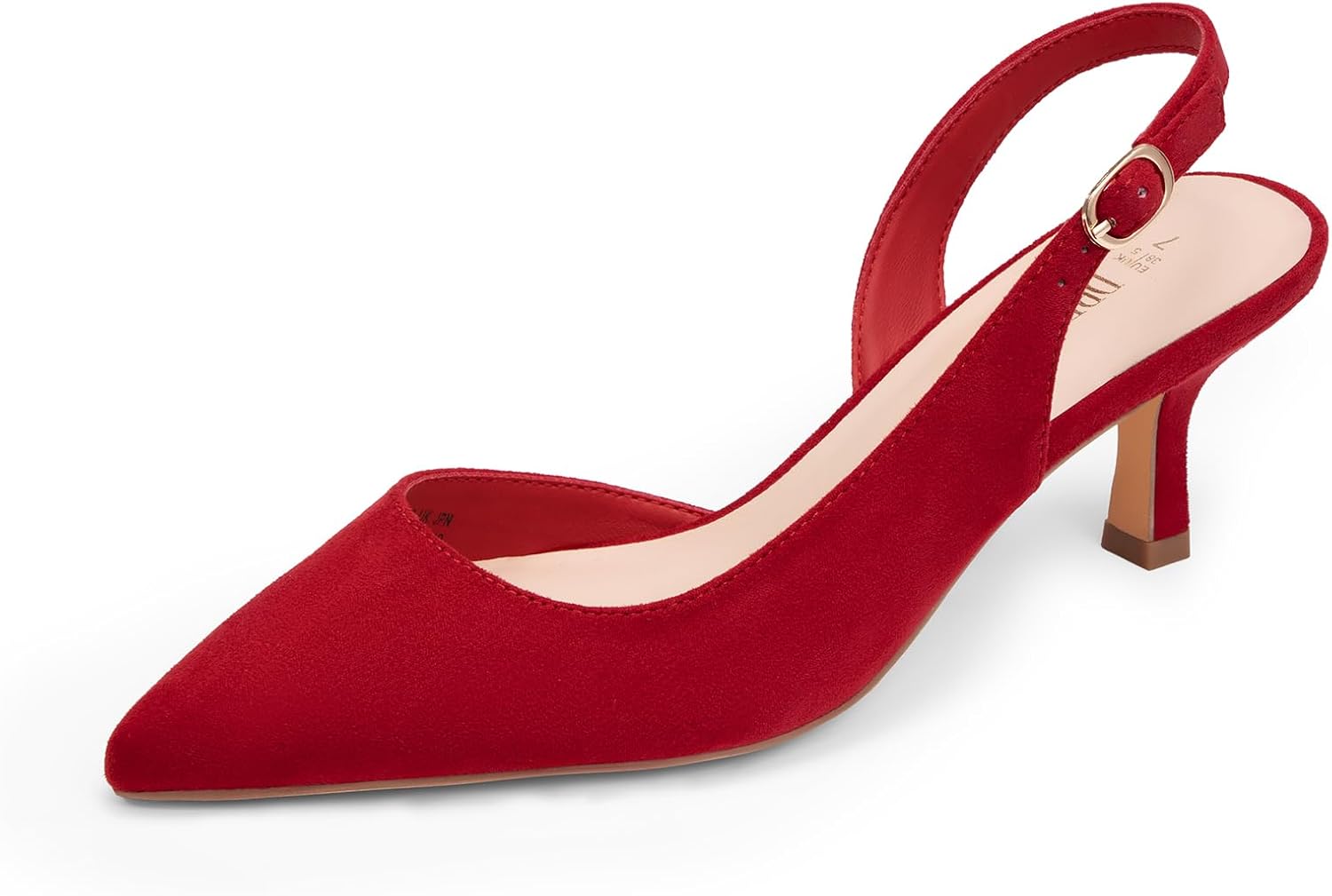 DREAM PAIRS Women's Kitten Heels Slingback Closed Pumps Shoes