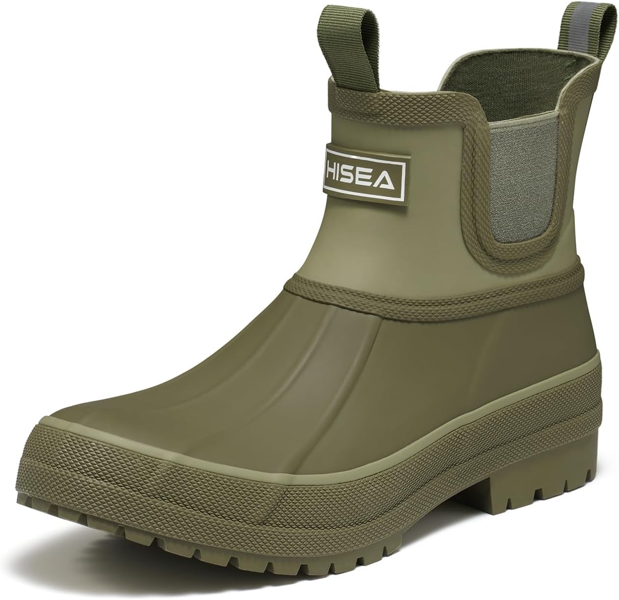 HISEA Women's Duck Chelsea Rain Boots for Stylish Outdoor Use