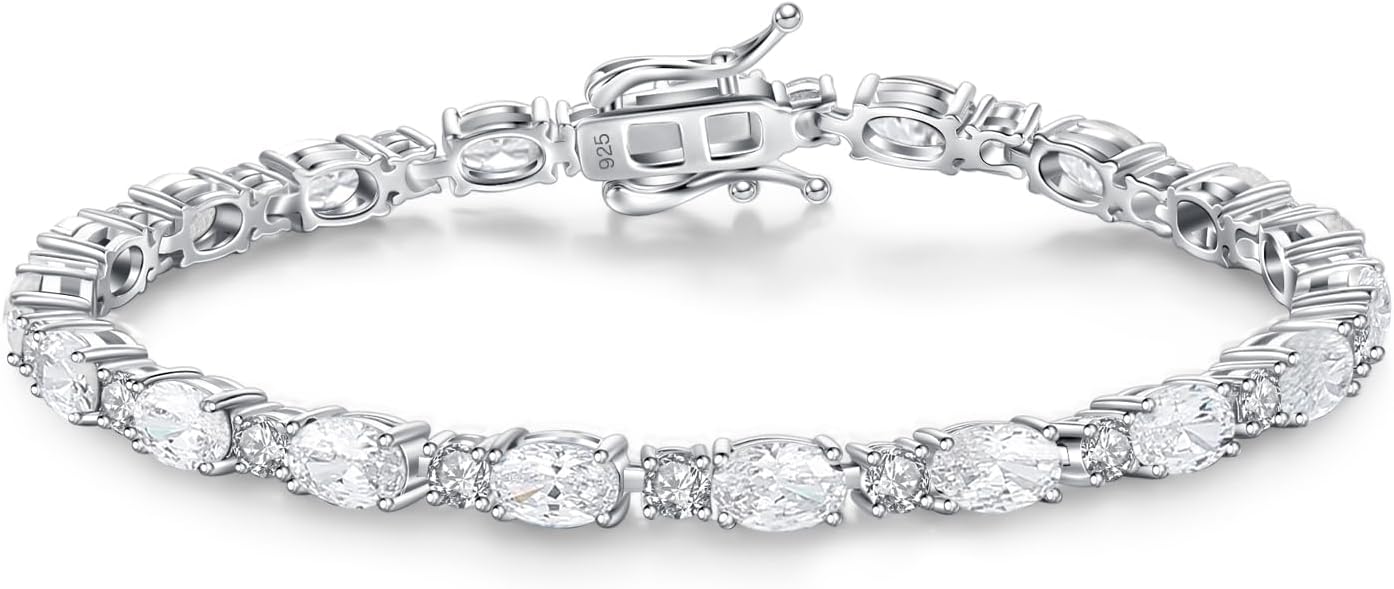 FANCIME Birthstone Bracelets in Sterling Silver for Women