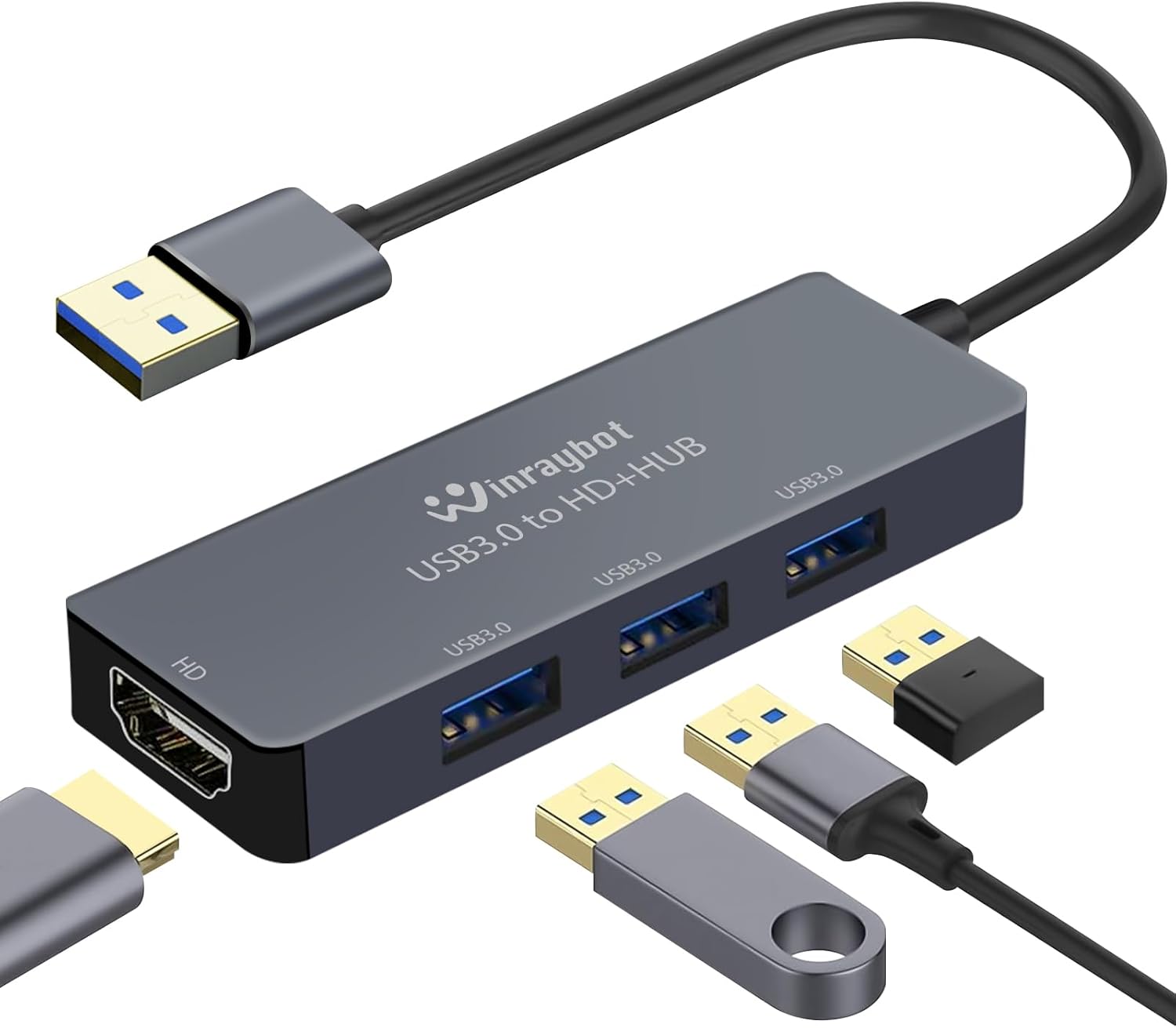 WinRaybot USB 3.0 HDMI Adapter - External Video Boost