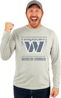Zubaz NFL Men's Long Sleeve Team Graphic T-Shirt for Men - Official
