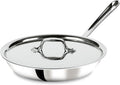 All-Clad D3 10 in Stainless Steel Fry Pan with Lid - Even Heat