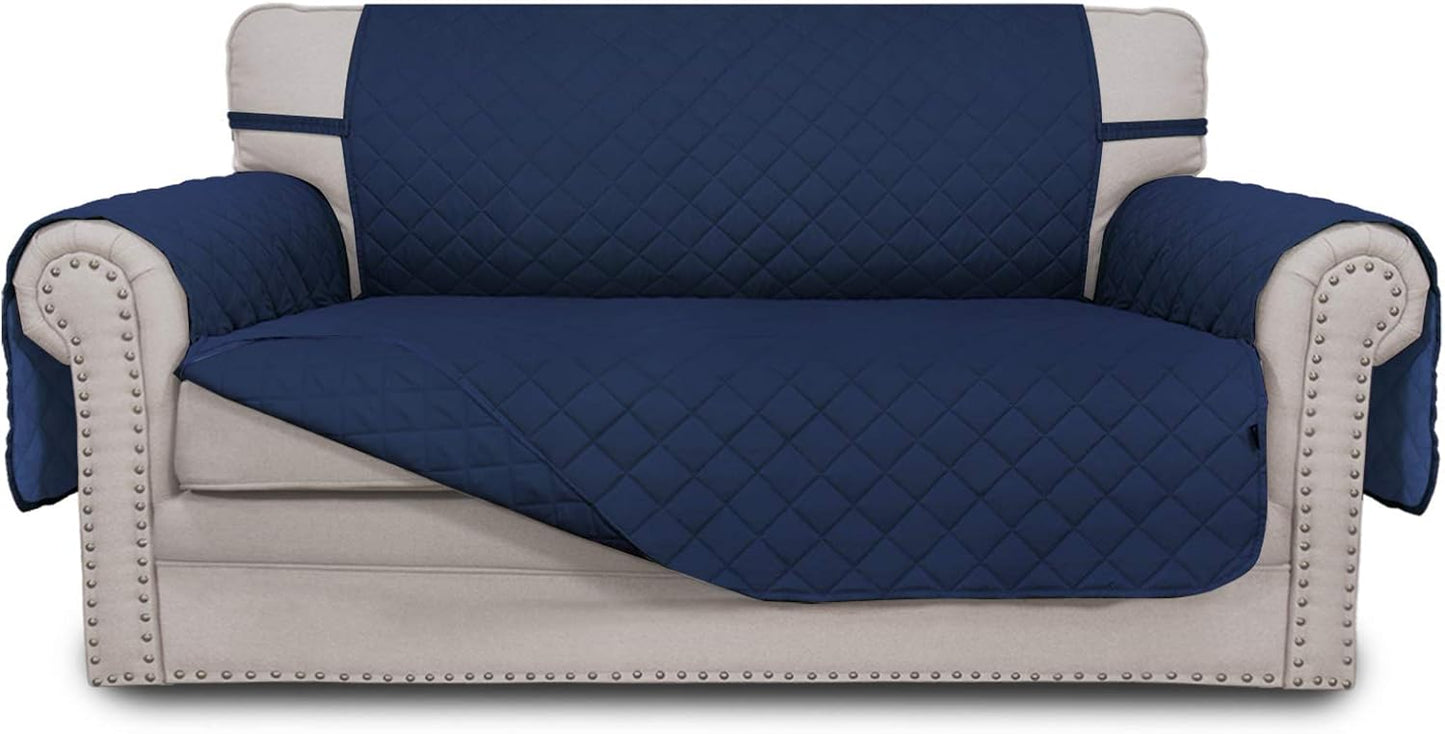 Easy-Going Reversible Loveseat Couch Cover for Pets and Kids