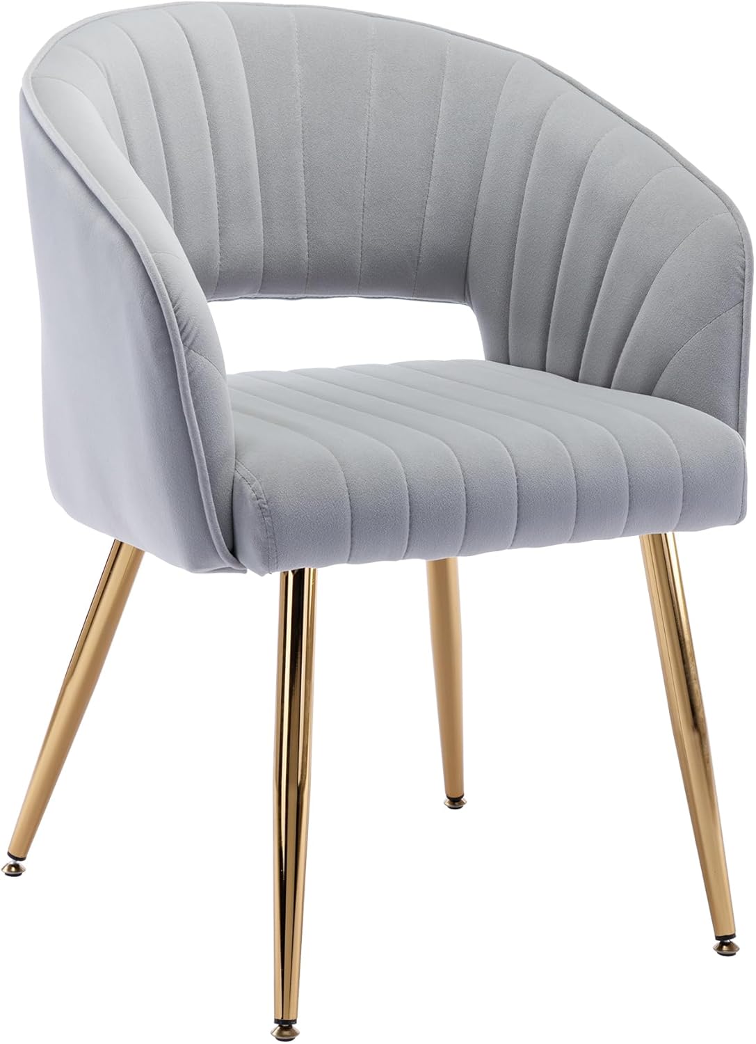 Elegant Velvet Desk Chair with Gold Legs for Modern Spaces