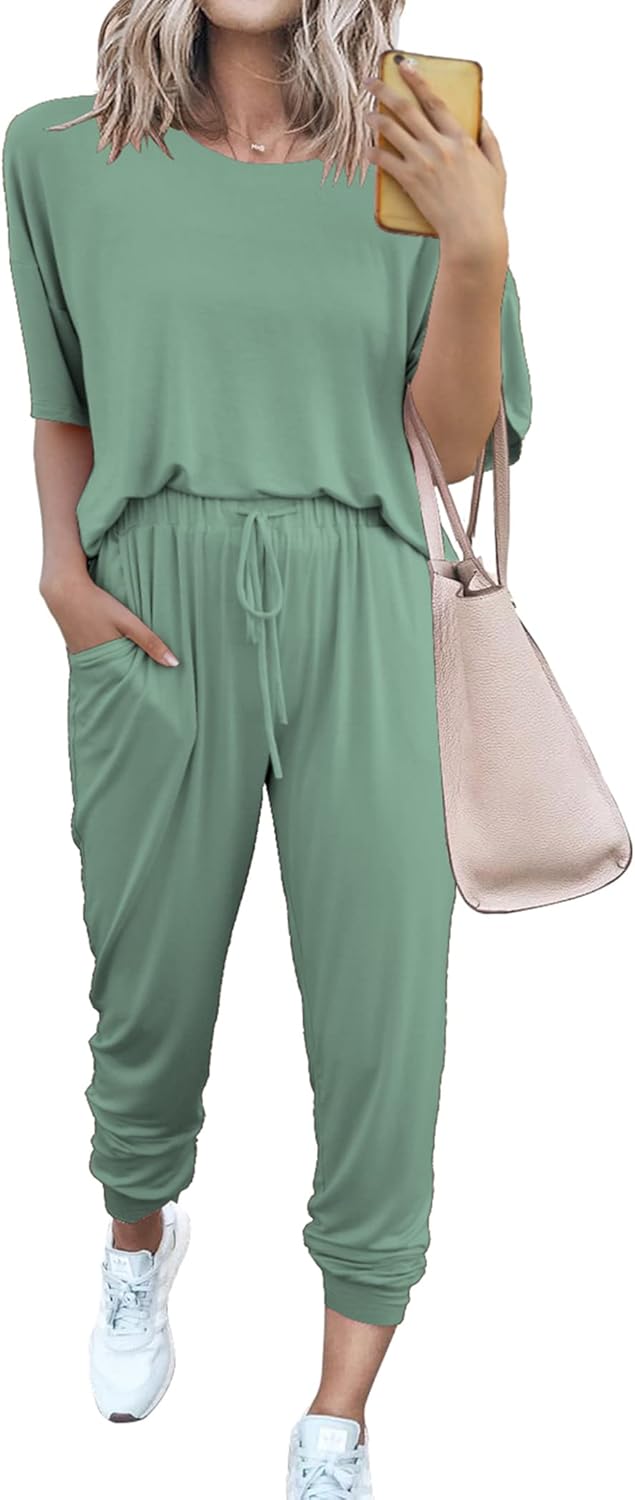 PRETTYGARDEN Women's Two Piece Sets for Summer Travel and Lounge