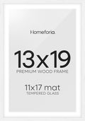 Homeforia 13x19 Picture Frame: Luxury White Oak Frame
