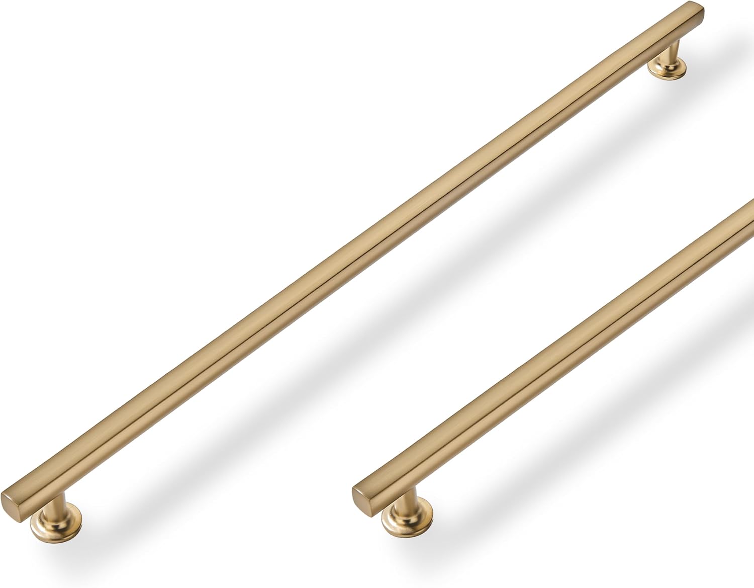 Brushed Brass 12 Inch Hole Center Cabinet Pulls for Kitchen