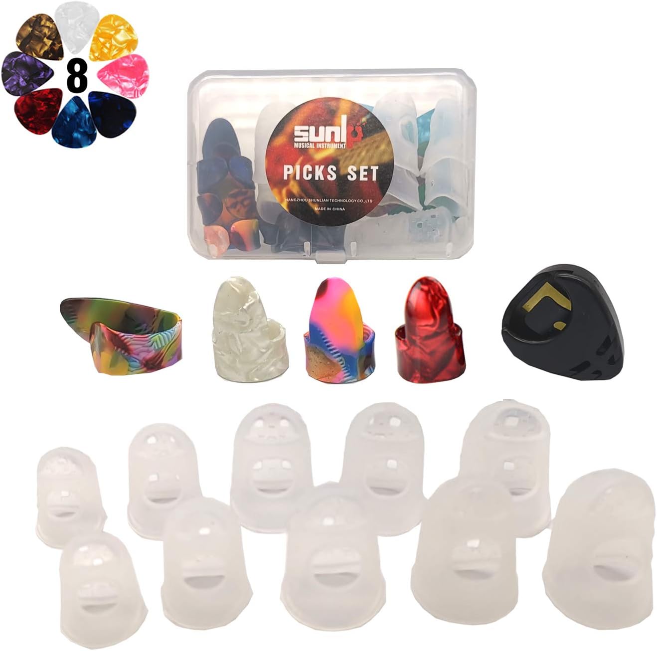 SUNLP Finger Picks Set - Ultimate Guitar Comfort