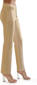 Women's Jean Denim Look Jeggings Straight Leg Pants