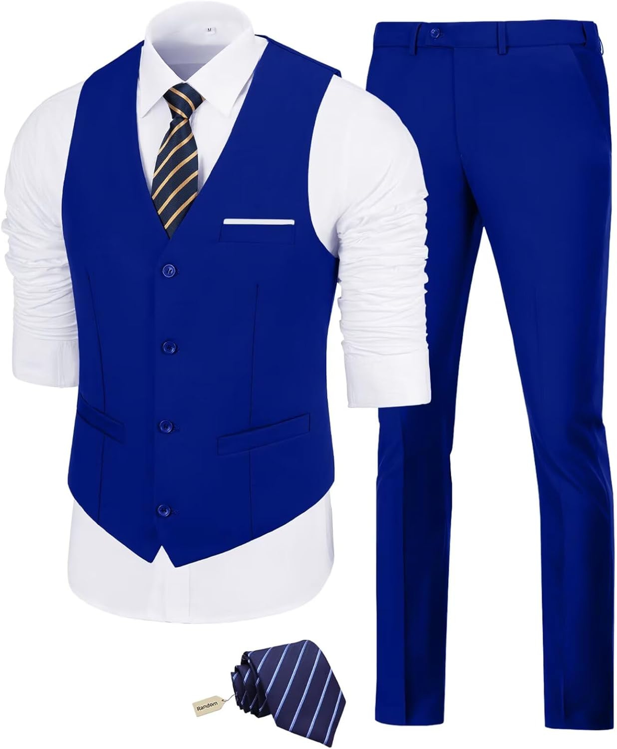 Men's Slim Fit 2 Pieces Suit Set for Weddings and Parties