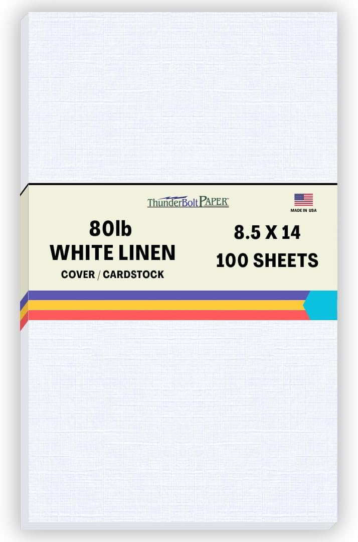 White Linen Cardstock 8.5x14 for Elegant Wedding Invitations