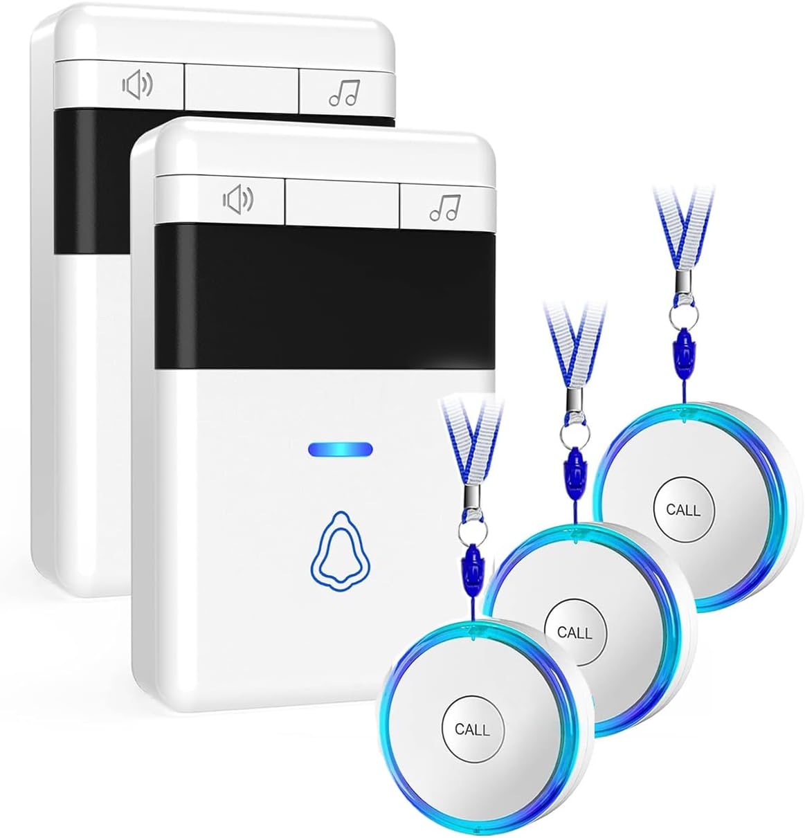 Wireless Caregiver Pager for Elderly with 500 Feet Range