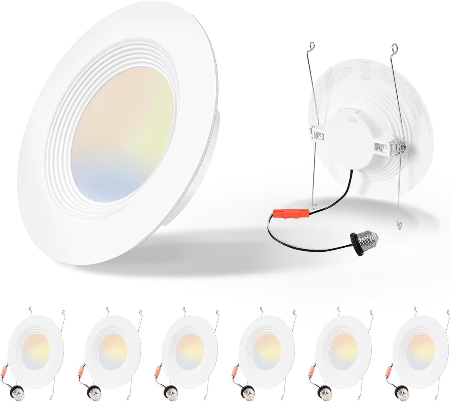 Energetic 6 Pack 5/6 Inch Dimmable LED Recessed Lights Retrofit