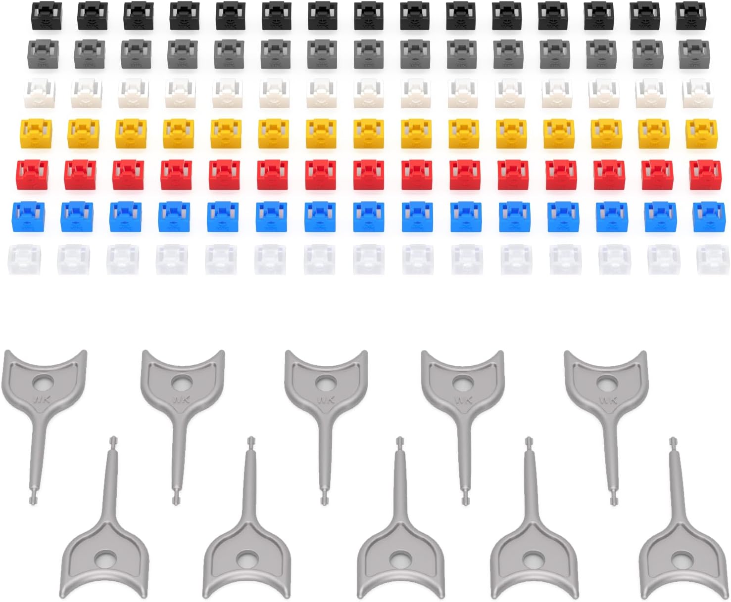 105 Pcs RJ45 Port Lock with Key for Secure Network Protection