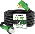 RVGUARD 50 Amp 15 ft RV Power Cord - Heavy Duty Generator Extension