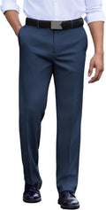 Men's Classic Fit Dress Pants Flat Front Straight Casual Pant COOFANDY