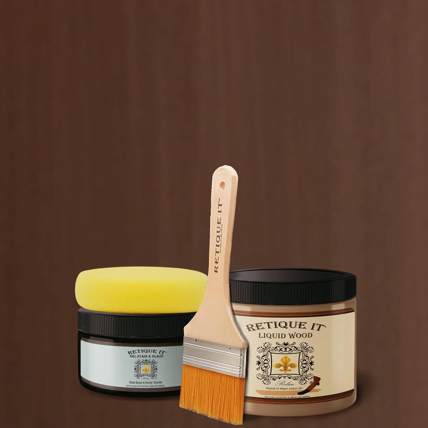Water-Based Gel Stains for Real Wood Finish by Retique It
