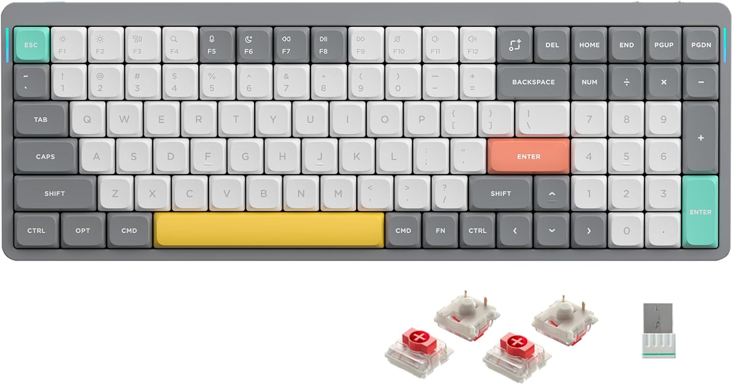 nuphy Air96 V2 Wireless Mechanical Keyboard with RGB Backlit