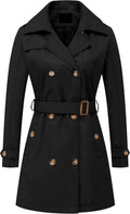 Chrisuno Women's Double Breasted Trench Coat (Style NNWX)