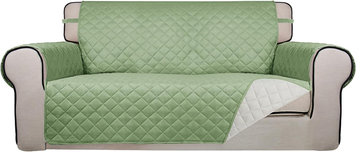 PureFit Reversible Quilted Sofa Cover for Oversized Loveseat