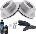 TRQ Rear Metallic Brake Pad & Rotor Kit for Chevy 2500 3500 HD