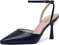 Susanny Stiletto Pointed Toe Kitten Heels - Comfortable Dress Pumps