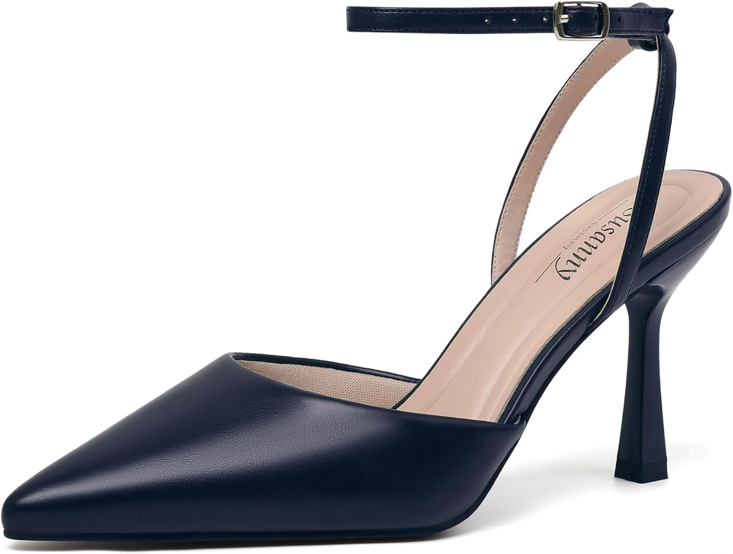 Stiletto Closed Pointed Toe Backless Dress Shoes for Women
