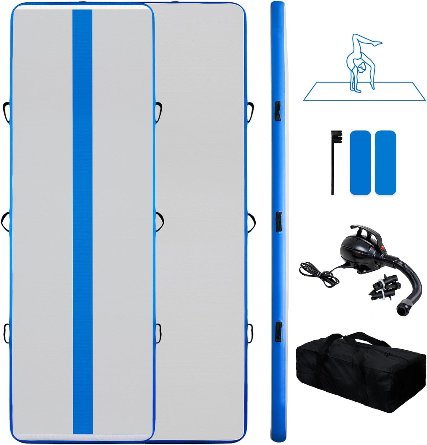 Tuxedo Sailor Inflatable Gymnastics Tumbling Mat for Training
