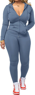 Women Two Piece Workout Set Slim Fit Tracksuit - Comfortable
