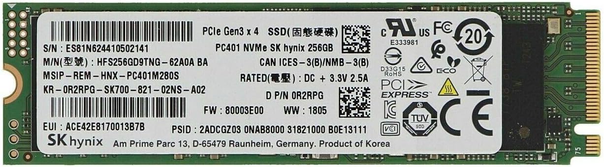 SK Hynix 256GB M.2 NVMe PCIe SSD for Fast Storage Solutions