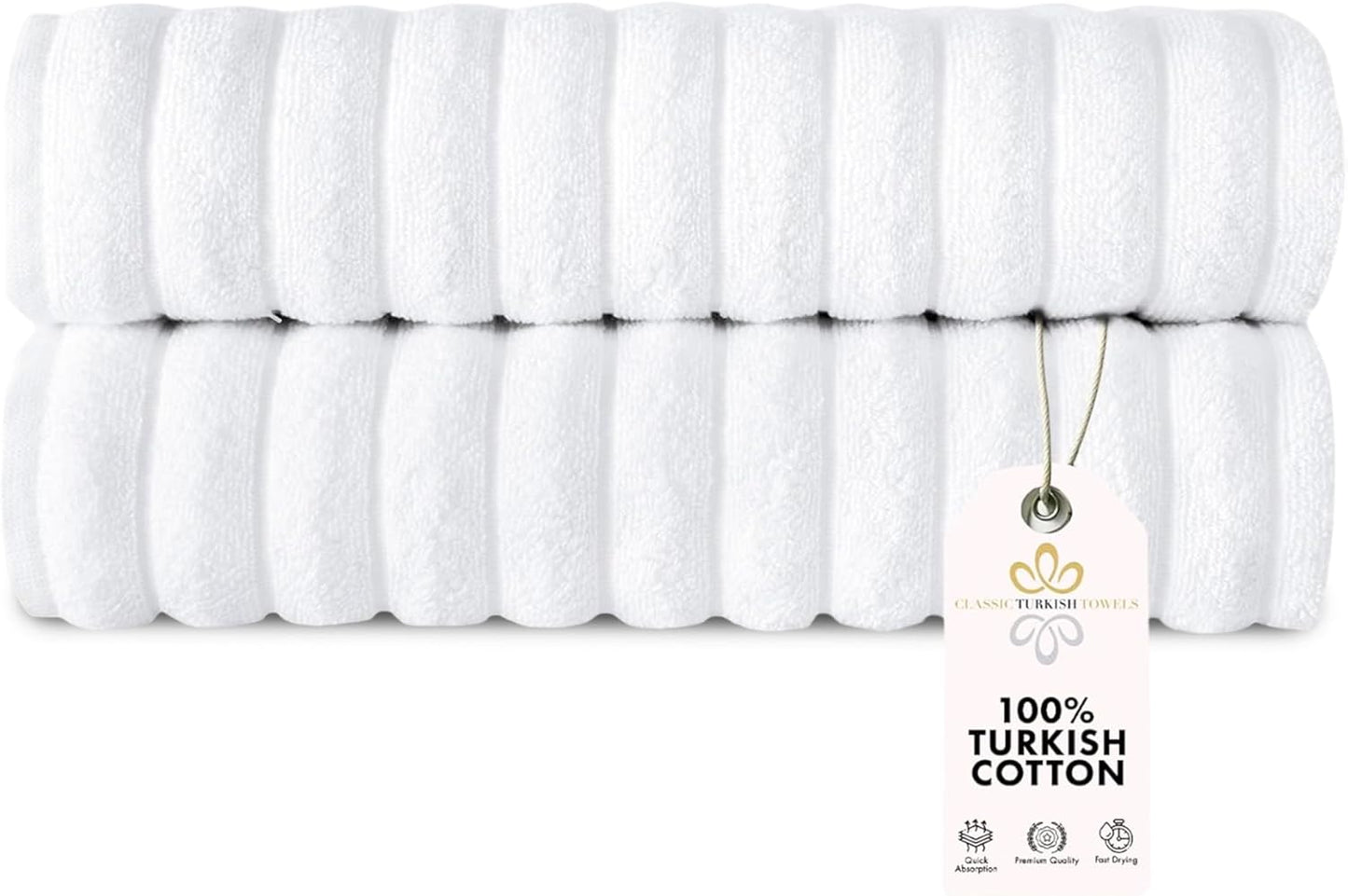 Premium Turkish Cotton Bath Towels Set for Spa-Like Comfort