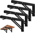 Folding Shelf Brackets 16 in Heavy Duty - Space Saving Support